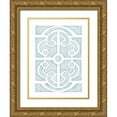 thumbnail image 1 of Straatsma, Leah 19x24 Gold Ornate Wood Framed with Double Matting Museum Art Print Titled - Blue Parterre, 1 of 4