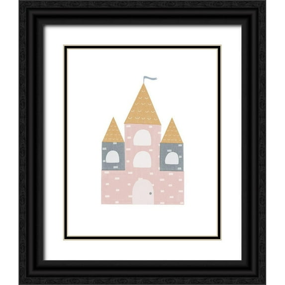 Straatsma, Leah 20x24 Black Ornate Wood Framed with Double Matting Museum Art Print Titled - Castle