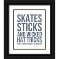 thumbnail image 1 of Straatsma, Leah 20x24 Black Ornate Wood Framed with Double Matting Museum Art Print Titled - What Hockey is Made Of, 1 of 4