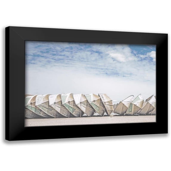Straatsma, Leah 24x17 Black Modern Framed Museum Art Print Titled - Wooden Boats