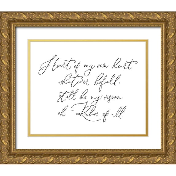 Straatsma, Leah 24x20 Gold Ornate Wood Framed with Double Matting Museum Art Print Titled - Heart of My Own Hear