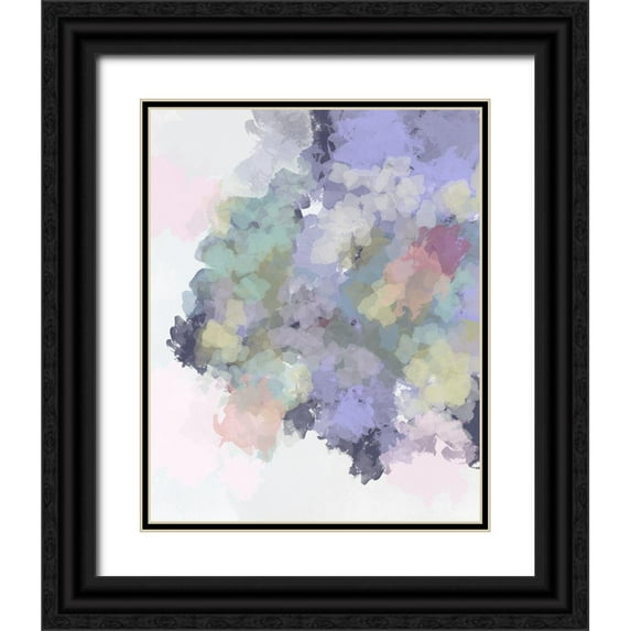 Straatsma, Leah 26x32 Black Ornate Wood Framed with Double Matting Museum Art Print Titled - Lavender Watercolor