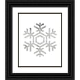 thumbnail image 1 of Straatsma, Leah 26x32 Black Ornate Wood Framed with Double Matting Museum Art Print Titled - Wooden Snowflake Polka 2, 1 of 4