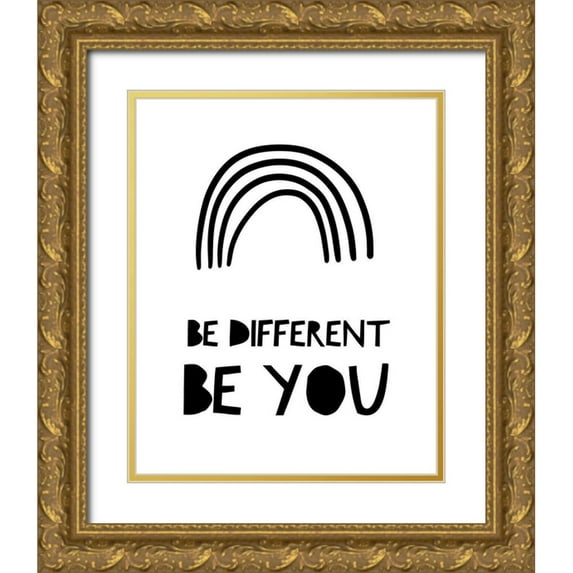Straatsma, Leah 26x32 Gold Ornate Wood Framed with Double Matting Museum Art Print Titled - Be Different