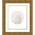 thumbnail image 1 of Straatsma, Leah 26x32 Gold Ornate Wood Framed with Double Matting Museum Art Print Titled - Circle Unicorn, 1 of 4