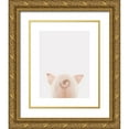 thumbnail image 1 of Straatsma, Leah 26x32 Gold Ornate Wood Framed with Double Matting Museum Art Print Titled - Piglet Butt, 1 of 4