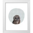 thumbnail image 1 of Straatsma, Leah 26x32 White Modern Wood Framed Museum Art Print Titled - Baby Owl Circle, 1 of 4