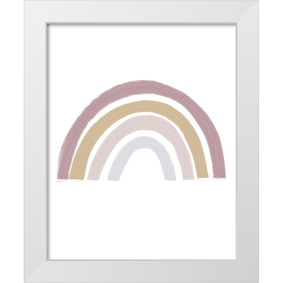 Straatsma, Leah 26x32 White Modern Wood Framed Museum Art Print Titled - Rainbow