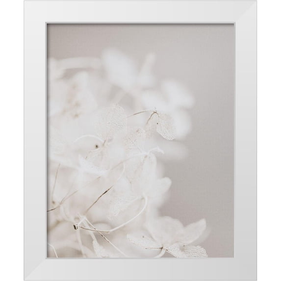 Straatsma, Leah 26x32 White Modern Wood Framed Museum Art Print Titled - White Wilflowers
