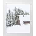 thumbnail image 1 of Straatsma, Leah 26x32 White Modern Wood Framed Museum Art Print Titled - Winter Cabin 2, 1 of 4
