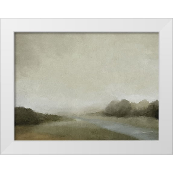 Straatsma, Leah 32x25 White Modern Wood Framed Museum Art Print Titled - Lovers Creek