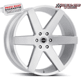 thumbnail image 1 of Strada Coda 26X10 Brushed Face Silver Custom Wheel- 5x139.7 Bolt Pattern, 15mm Offset, 1 of 1