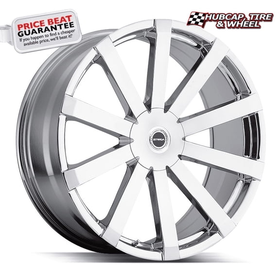 Strada GABBIA Chrome - 20X8.5-5x108 Bolt Pattern, 35 Offset