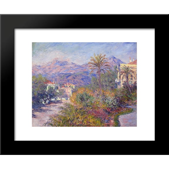 Strada Romada in Bordighera 20x24 Framed Art Print by Monet, Claude