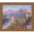 thumbnail image 1 of Strada Romada in Bordighera 34x28 Large Gold Ornate Wood Framed Canvas Art by Claude Monet, 1 of 2