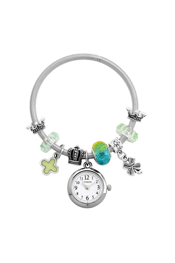 Strada SL68 Quartz Movement Bracelet Watch in Silvertone