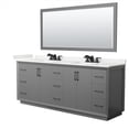 thumbnail image 1 of Wyndham Collection Wcf414184d-Qtz-Us3m70 Strada 84" Free Standing Double Basin Vanity Set, 1 of 7