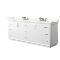 Wyndham Collection Wcf414184d-Qtz-Us3mxx Strada 84" Free Standing Double Basin Vanity Set