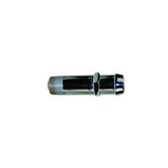 Straight 0.75 in. Hose Barb to 0.5 in. NPT Male Steel Chrome Adapter Fitting for Small Block Chevy & Big Block Chevy