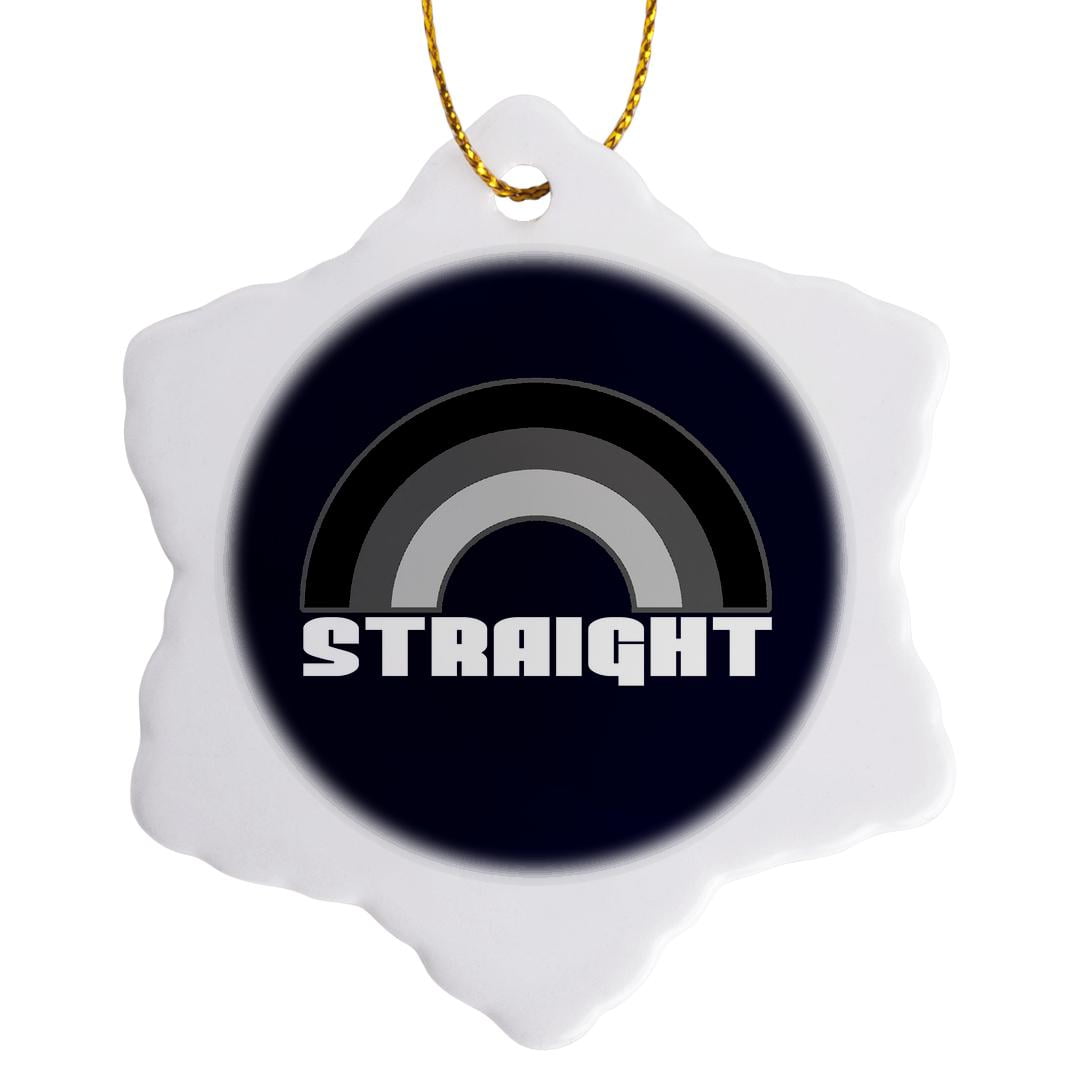 3drose, Straight, 3 inch Snowflake Porcelain Ornament - Walmart.com