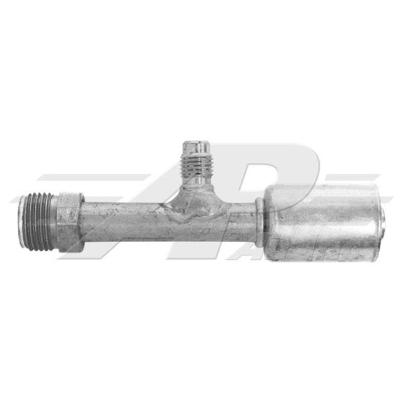 Straight #6 Male Insert O-Ring w/R12 Port