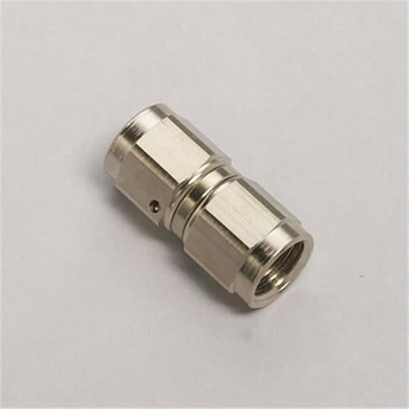 Straight -6AN Female Swivel Coupler, Blue