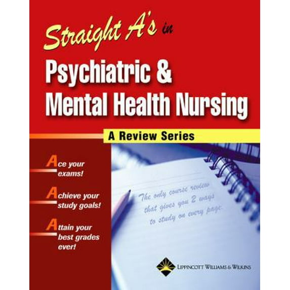 Straight A's in Psychiatric & Mental Health Nursing (Paperback) by Springhouse (Prepared for publication by)