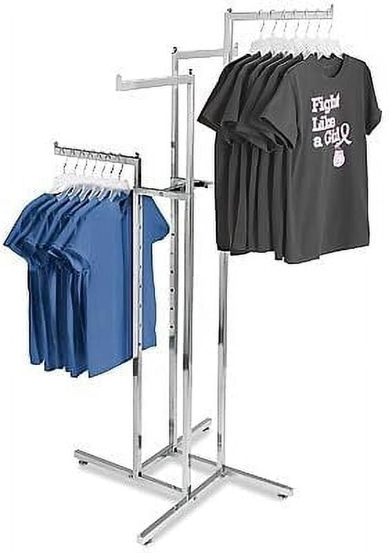 Straight Arm Clothes Rack - 4 Way- ULINE - Walmart.com