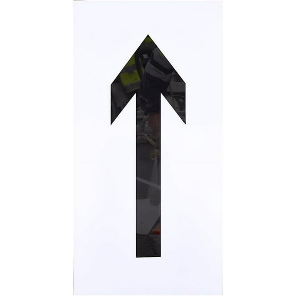 Straight Arrow Stencil Parking Lot Arrow Painting Templates Plastic Arrow Sign Plastic Arrow Sign Hollowed Out Board Indicator Arrow Drawing Tool for Parking Lots Safety Lanes
