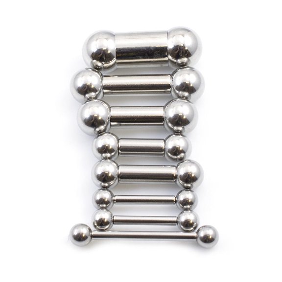 Straight Barbell Made of Surgical Steel all Gauges and Lengths Available