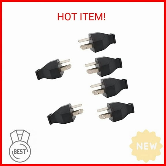 Straight Blade Plug,15 Amp 120-125 Volt, 2Pole 3Wire, Plug, Male Extension Cord