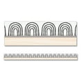 thumbnail image 1 of Straight Borders, 3" x 3 ft, Black/White Rainbows, 12/Pack | Bundle of 2 Packs, 1 of 4