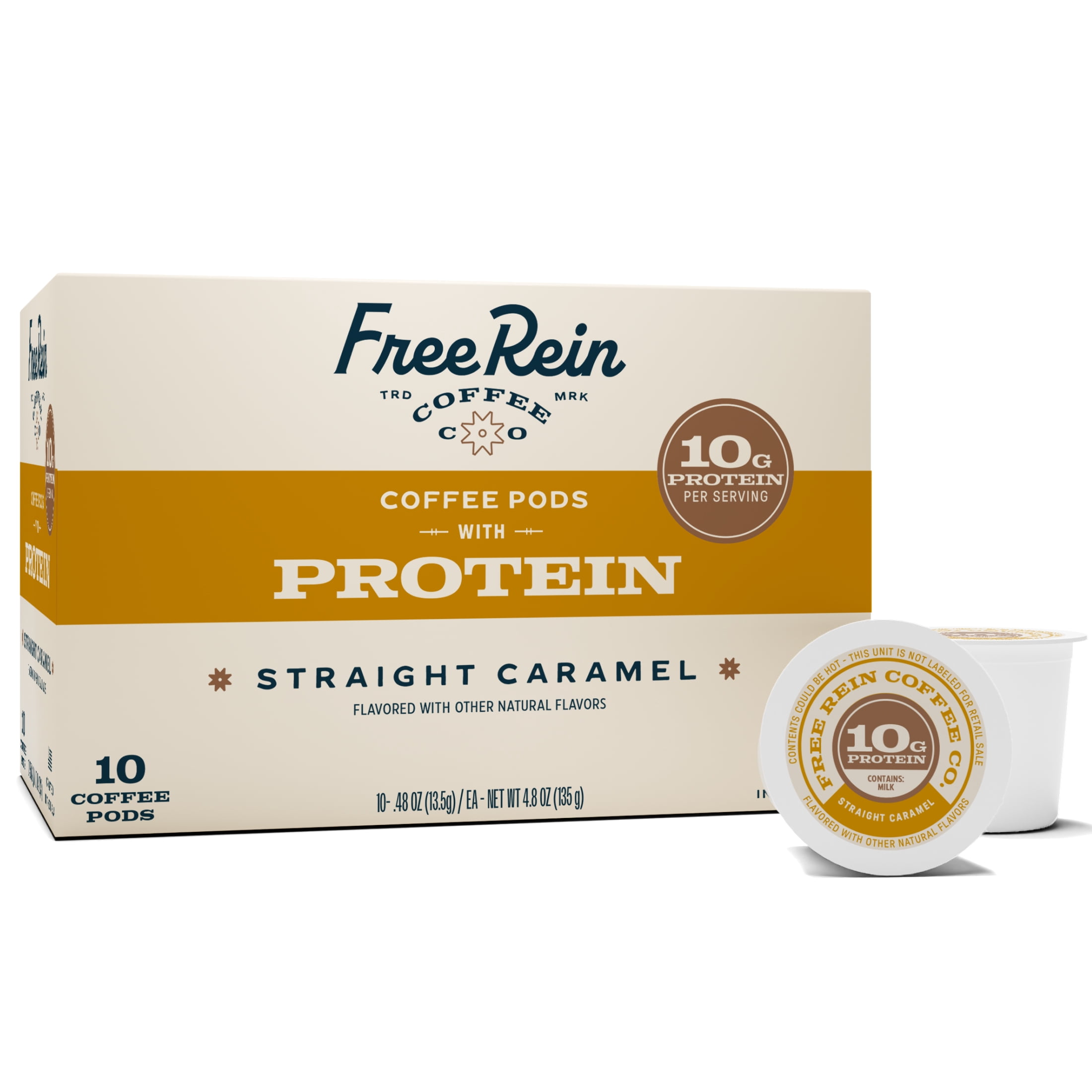 Free Rein Coffee Company Caramel Protein Pods (10 Count)
