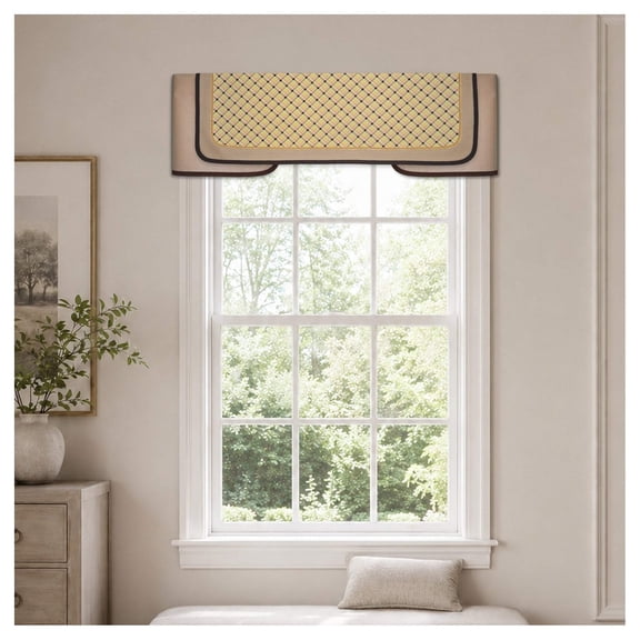 Valance Kit, No-Sew Straight Cornice-Style Window Curtain for DIY Home Decor