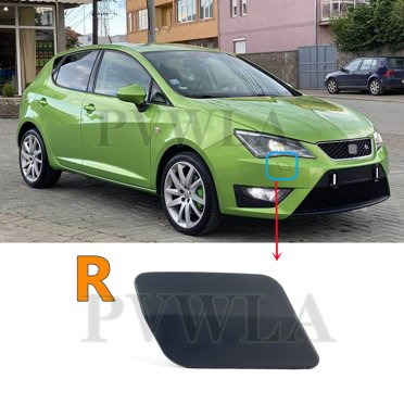 Right Side Headlight Washer Nozzle For SEAT Ibiza IV 6J 2012 – Telescopic, Black