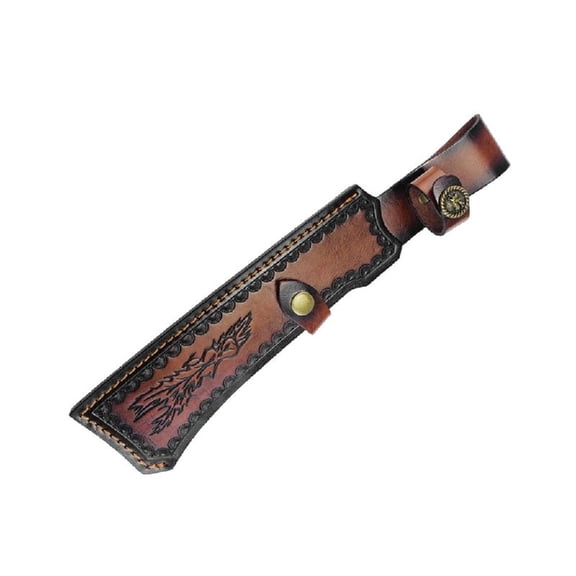 Straight Cutter Sleeve Tool Pouches Leathers Sheath Belt Cutter Holder for Outdoor Camping, BBQ,