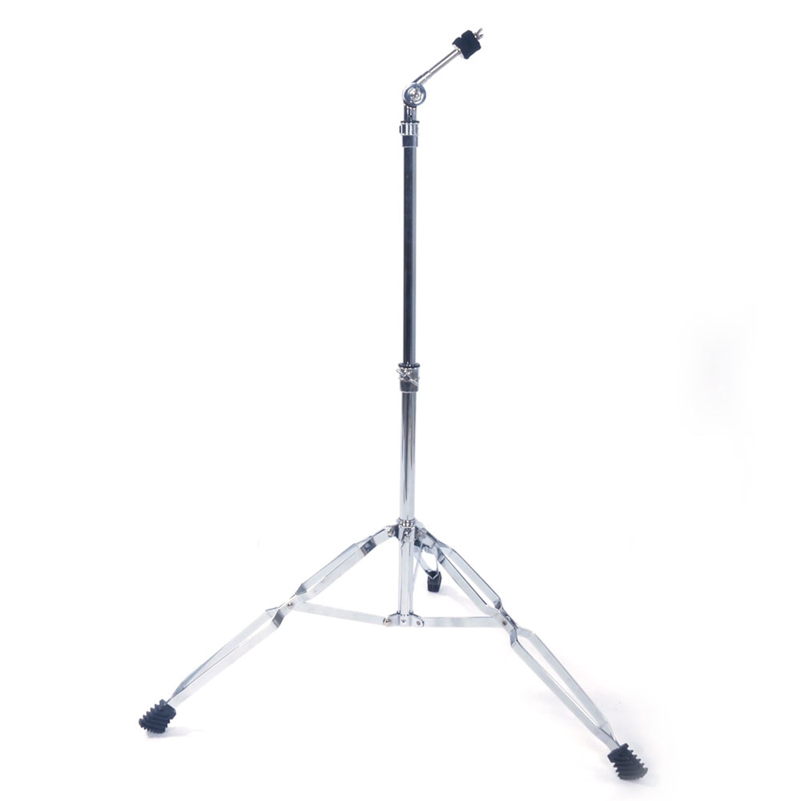 Straight Cymbal Stand Drum Hardware Percussion Mount Holder Gear Set, Silver