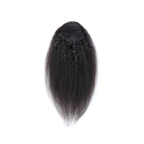 Straight Drawstring Ponytail Human Hair Brazilian Pony Tail Remy Hair for Women