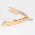thumbnail image 1 of Straight Edge Shaver Manual Folding Razor Aluminum Alloy Beard Trimmer Barber Shop Hairdressing Blade Holder Men's Shaving Tools (Gold--Razor), 1 of 6
