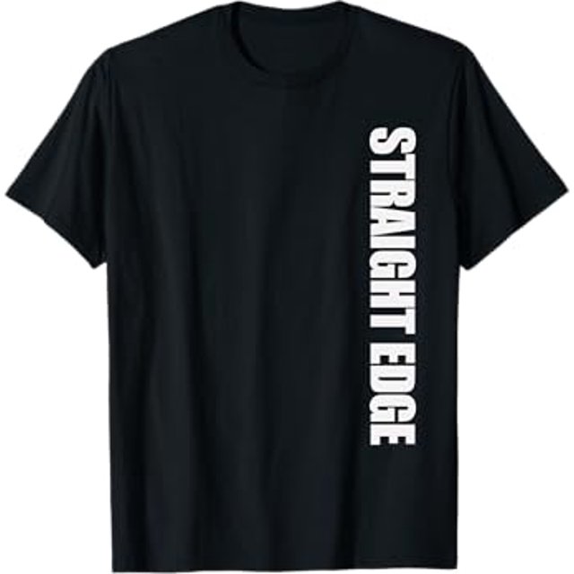 Straight Edge Sideways Sober, no alcohol, no drugs Tshirt