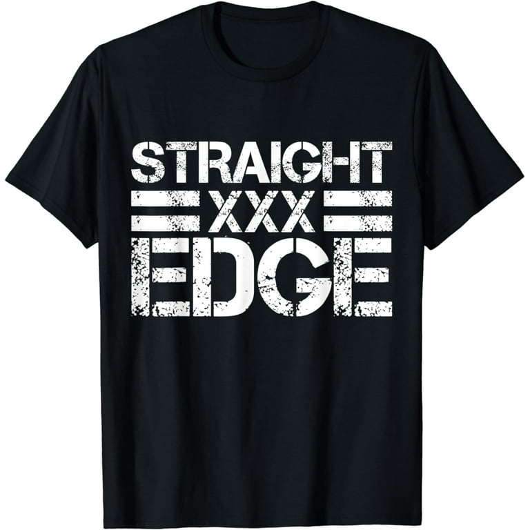 Straight Edge T-Shirt - Xxx Vegan Drug Free Shirt Straight Edge T-Shirt - Xxx Vegan Drug Free Shirt
