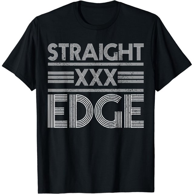 Straight Edge XXX Drug Free Sober Vegan Gift TShirt