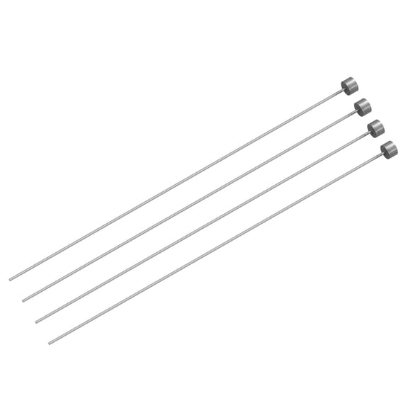 Straight Ejector Pin, 0.8mm Dia 65Mn Steel Round Tip Punch 150 Long 4Pcs