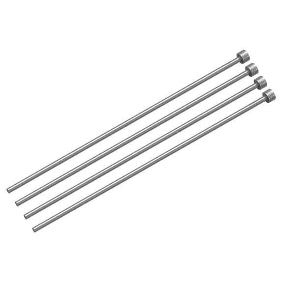 Straight Ejector Pin, 2.5mm Dia 65Mn Steel Round Tip Punch 150 Long 4Pcs