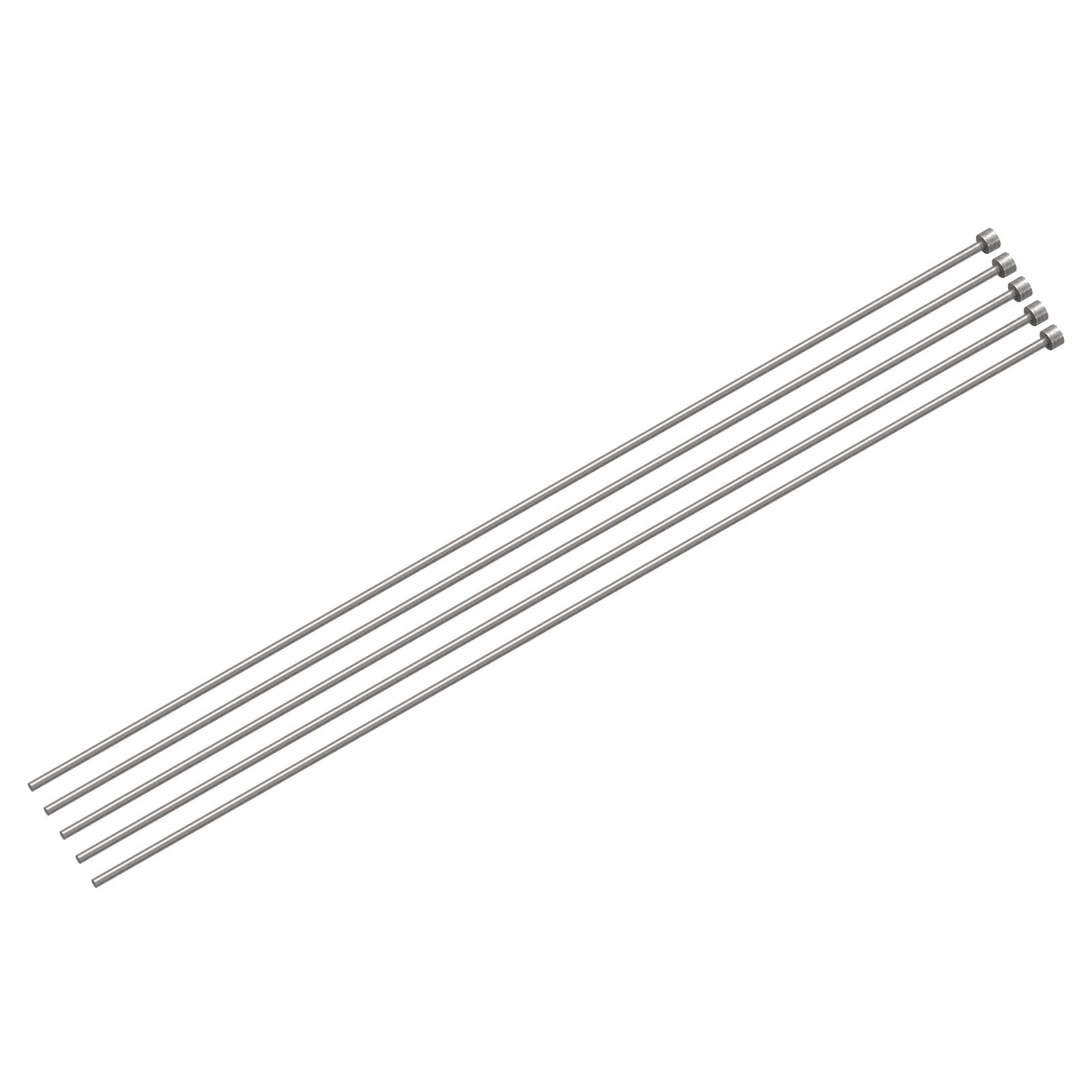 Straight Ejector Pins, 2.5mm Dia 65Mn Steel Round Tip Punch 300 Length