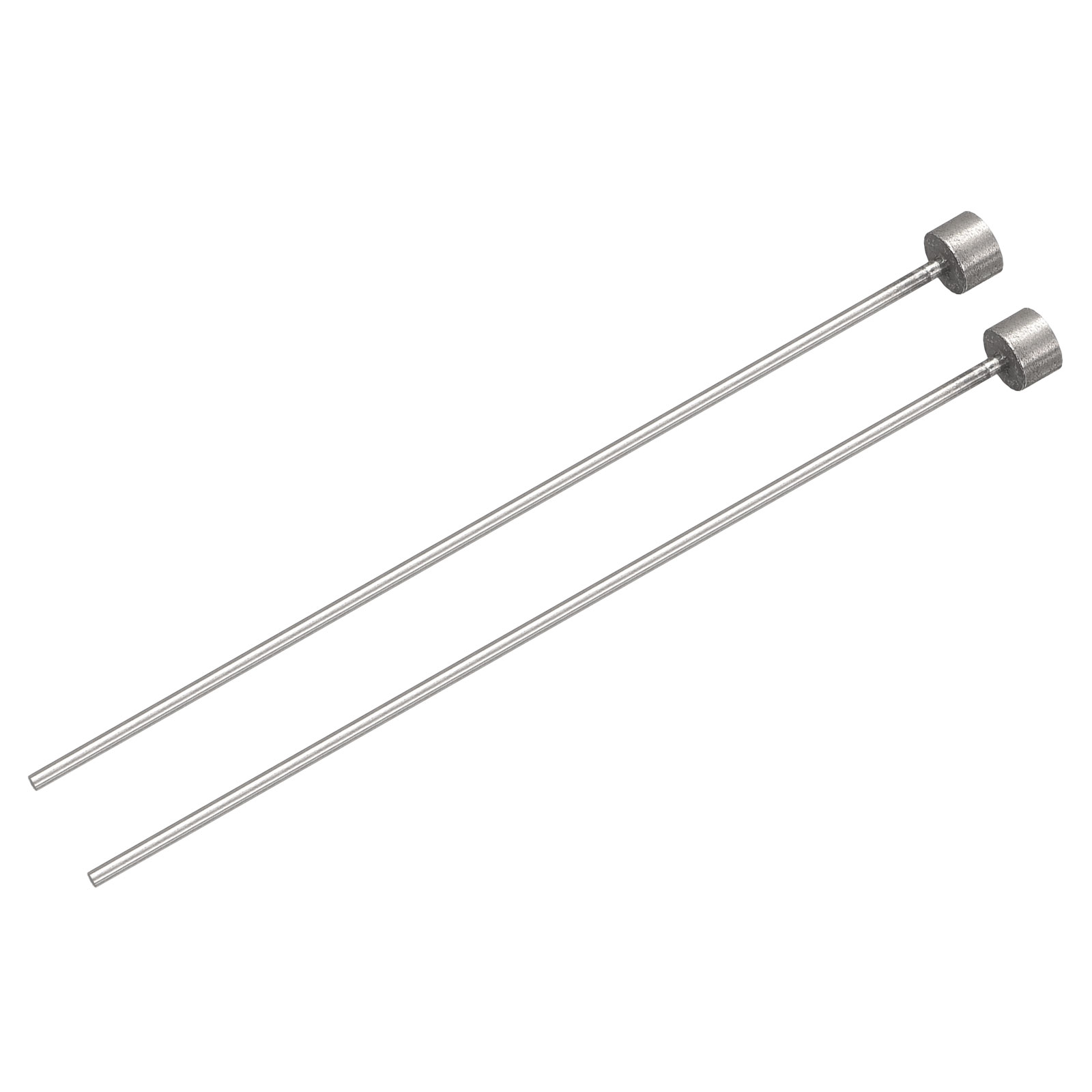 Straight Ejector Pins, 2mm Dia 65Mn Steel Round Tip Punch 100 Length