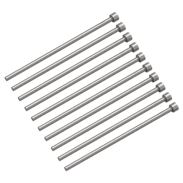 HARFINGTON Straight Ejector Pin – 1/8 Inch Diameter, 150mm Long, GCR15 Steel, Round Tip For Die Manufacturing & Mechanical Maintenance