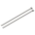 thumbnail image 1 of Straight Ejector Pins, 6.5mm Dia 65Mn Steel Round Tip Punch 200 Length for Mechanical 2Pack, 1 of 5