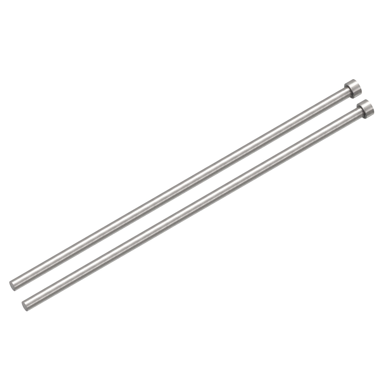 Straight Ejector Pins, 9.5mm Dia 65Mn Steel Round Tip Punch 300 Length
