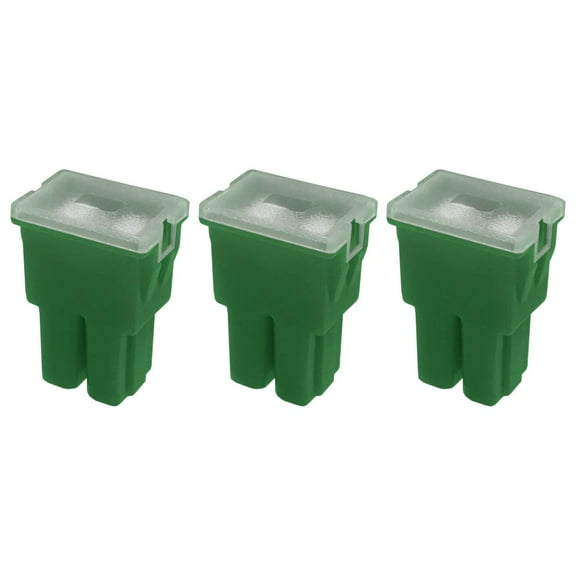 Straight Female Terminal 40 Amp Fuse Replacement for PAL Auto Link, FLF Fuse Cartridge - Automotive Car Truck Audio RV (40A, 3 Pack)